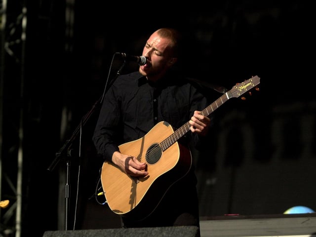Chris Martin of Coldplay at T in the Park in 2001.
