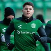 Kevin Nisbet may have played his last game for Hibs as the club weigh up an improved transfer offer from Millwall. (Photo by Ross Parker / SNS Group)