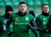 Kevin Nisbet may have played his last game for Hibs as the club weigh up an improved transfer offer from Millwall. (Photo by Ross Parker / SNS Group)