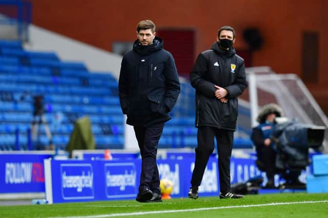 Rangers manager Steven Gerrard is hopeful his players can make Thursday's visit of Benfica to Ibrox the pivotal night in their bid to qualify from Group D of the Europa League. (Photo by Mark Runnacles/Getty Images)