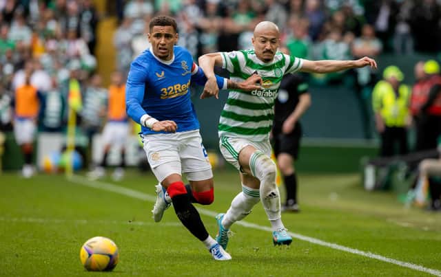 Celtic and Rangers clash at Celtic Park this lunchtime.