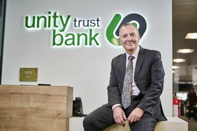 Colin Fyfe, chief executive of Unity Trust Bank: 'Surpassing £1 billion in lending for the first time is testament to the principles that Unity was founded on 40 years ago.' Picture: Daniel Graves Photography