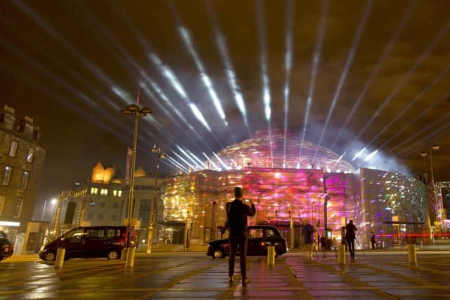 The Harmonium Project in 2015 saw the Edinburgh International Festival open with a massive sound and light show PIC: Ian Rutherford