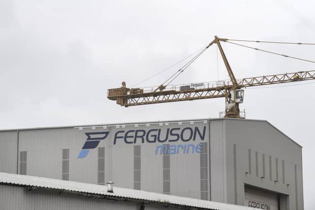 Ferguson Marine's yard at Port Glasgow. Picture: John Devlin