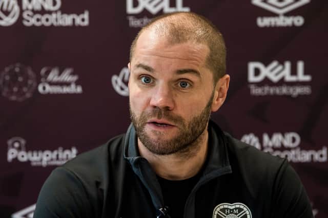 Robbie Neilson wants his Hearts players to focus on one game at a time as he looks to strengthen squad. Photo by Ross Parker / SNS Group