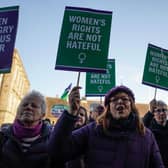 Protesters demonstrated outside the Scottish Parliament during discussion of the Scottish Government's Gender Recognition Reform Bill (Picture: Peter Summers/Getty Images)