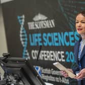 Dr Deborah O’Neill delivers a speech to delegates at last week’s conference. Picture: Phil Wilkinson