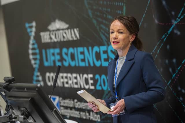 Dr Deborah O’Neill delivers a speech to delegates at last week’s conference. Picture: Phil Wilkinson