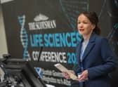 Dr Deborah O’Neill delivers a speech to delegates at last week’s conference. Picture: Phil Wilkinson