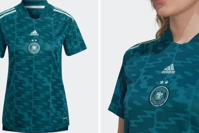 A classic deep turquoise number from the Germany side mean they take our title as the best kit at Euro 2020 - as they so often do when it comes to kit design. A throwback with a modern twist, this is a real 10/10.