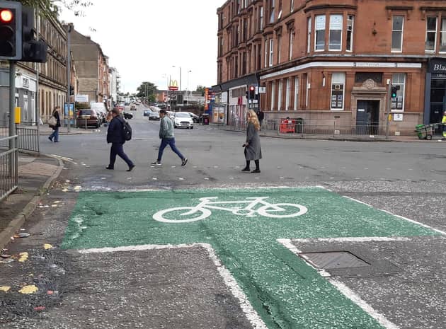 How the re-painted junction might look. Visualisation: Gavin Munro/The Scotsman