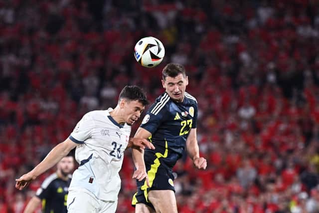 Rangers target Kenny McLean in action for Scotland against Switzerland at Euro 2024. (Photo by JAVIER SORIANO/AFP via Getty Images)