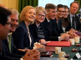Liz Truss with members of her Cabinet (Picture: Frank Augstein/pool/AFP via Getty Images)