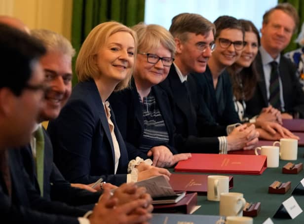 Liz Truss with members of her Cabinet (Picture: Frank Augstein/pool/AFP via Getty Images)