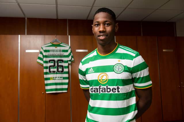 Osaze Urhoghide turned down English Premier League clubs to join Celtic. (Photo by Craig Foy / SNS Group)