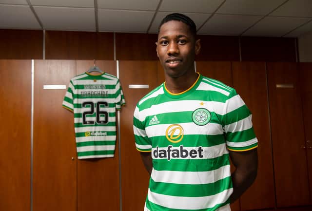Osaze Urhoghide turned down English Premier League clubs to join Celtic. (Photo by Craig Foy / SNS Group)