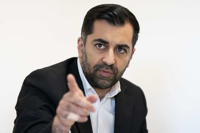 First Minister of Scotland Humza Yousaf spoke at the All Energy conference in Glasgow on Wednesday.