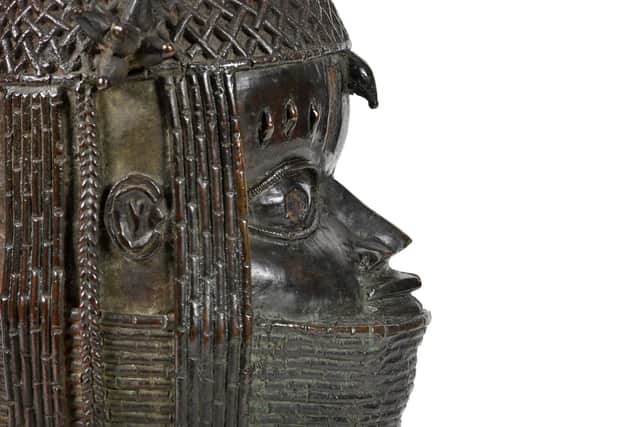 The Benin bronze sculpture of an Oba, or King, which was looted by British forces in the 19th Century and later by bought by Aberdeen University, is to be repatriated to Nigeria in a matter of weeks. PIC: Aberdeen University.