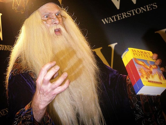 Headmaster of the wizarding school Hogwarts, Dumbledore, sneaks into the UK's top five with 7% of the vote.