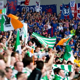 Celtic fans weren't at Ibrox for the first derby this season.