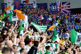 Celtic fans weren't at Ibrox for the first derby this season.