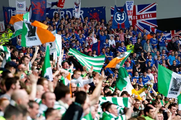 Celtic fans weren't at Ibrox for the first derby this season.