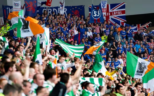 Celtic fans weren't at Ibrox for the first derby this season.