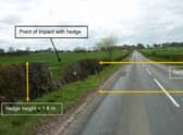 The A6105 where the crash happened. Picture: AAIB