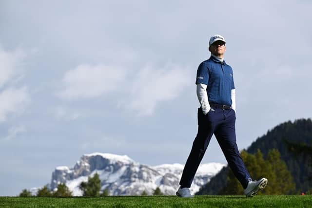 Yannik Paul walks on the 12th hole during day one of the Omega European Masters at Crans-sur-Sierre in Crans-Montana, Switzerland. Picture: Stuart Franklin/Getty Images.