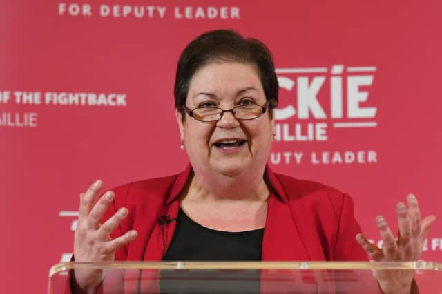 Jackie Baillie has called for a £15 an hour rate for social care workers.
