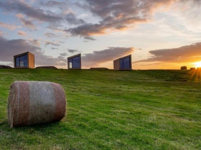 The cabins are surrounded by beautiful Aberdeenshire countryside.