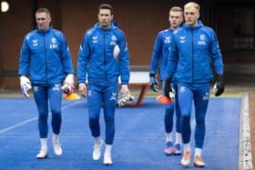 Rangers boss Michael Beale has rotated between Jon McLaughlin and Allan McGrgegor . (Photo by Alan Harvey / SNS Group)