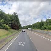 The incident happened on the southbound carriageway of the A9 between Broxden and Inveralmond.