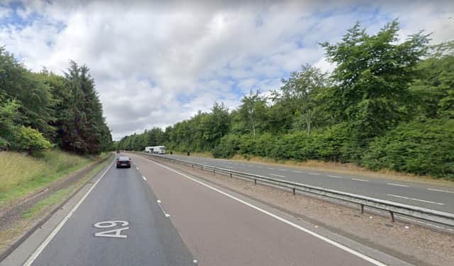 The incident happened on the southbound carriageway of the A9 between Broxden and Inveralmond.