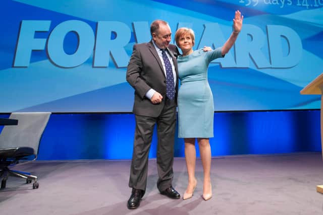 Nicola Sturgeon with Alex Salmond when the pair were firm friends and allies.