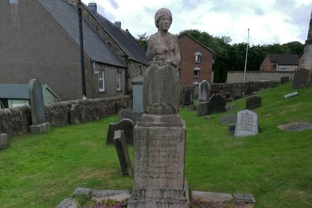 Abbotshall Church, Kirkcaldy - gravestone of child diarist Marjorie Fleming, known as Pet Marjorie