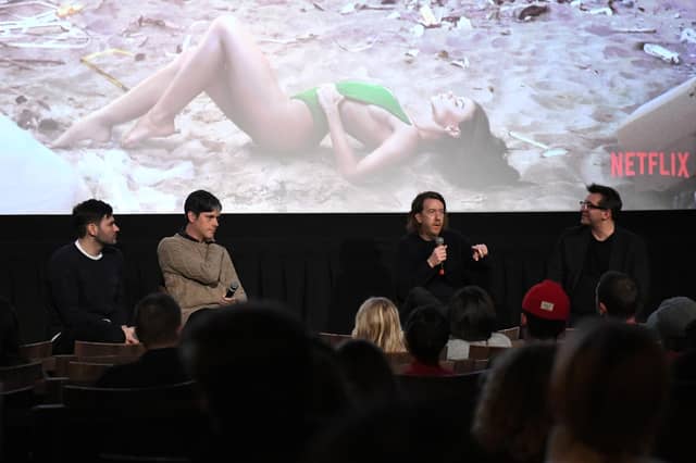 Producers Mick Purzycki and Danny Gabai, director Chris Smith and moderator Joshua Rothkopf discuss Netflix documentary 'Fyre: The Greatest Party That Never Happened' after a screening in New York (Picture: Craig Barritt/Getty Images for Netflix)