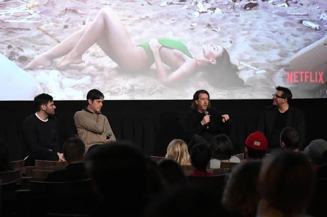 Producers Mick Purzycki and Danny Gabai, director Chris Smith and moderator Joshua Rothkopf discuss Netflix documentary 'Fyre: The Greatest Party That Never Happened' after a screening in New York (Picture: Craig Barritt/Getty Images for Netflix)