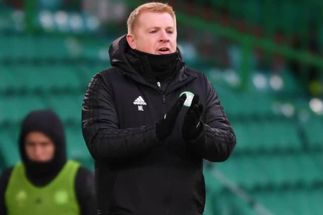 Neil Lennon during Celtic's 2-1 win over Motherwell. (Photo by Ross MacDonald / SNS Group)