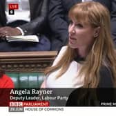 Deputy Labour leader Angela Rayner at Prime Minister's Questions. Picture: BBC Parliament