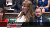 Deputy Labour leader Angela Rayner at Prime Minister's Questions. Picture: BBC Parliament