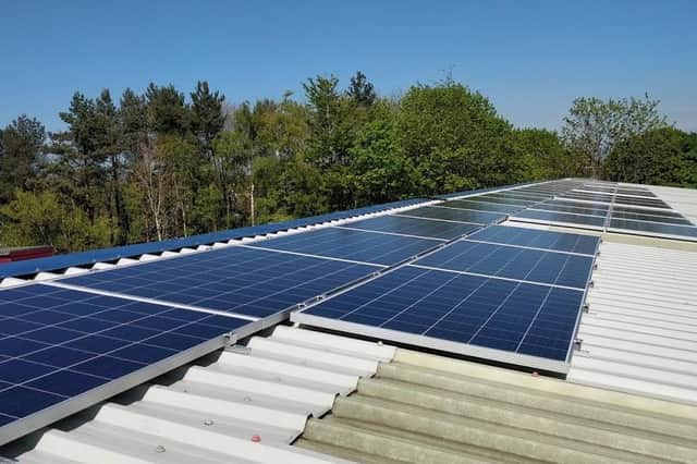 New solar panels at Linlithgow Rugby Club