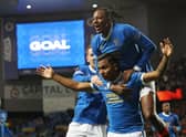 Rangers' duo Alfredo Morelos and Joe Aribo have reported transfer interest. (Photo by Alan Harvey / SNS Group)