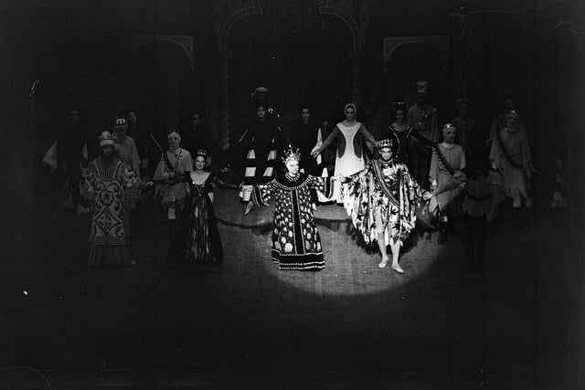 The curtain call for the Grand Ballet du Marquis de Cuevas production of Ines de Castro at Edinburgh's Empire Theatre in 1952 as part of the International Festival.
