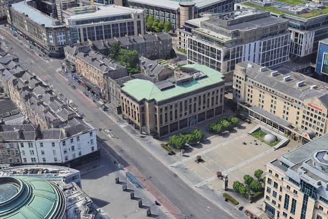 Capital House, centre of picture, sits on Festival Square, off Lothian Road, Edinburgh.