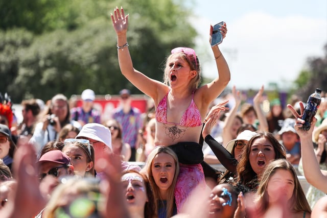 Crowds enjoying day two of the festival (Photo by Jeff J Mitchell/Getty Images)