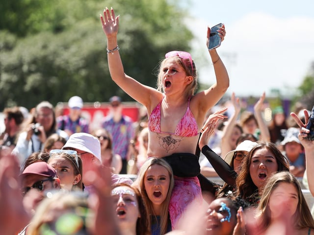 Crowds enjoying day two of the festival (Photo by Jeff J Mitchell/Getty Images)