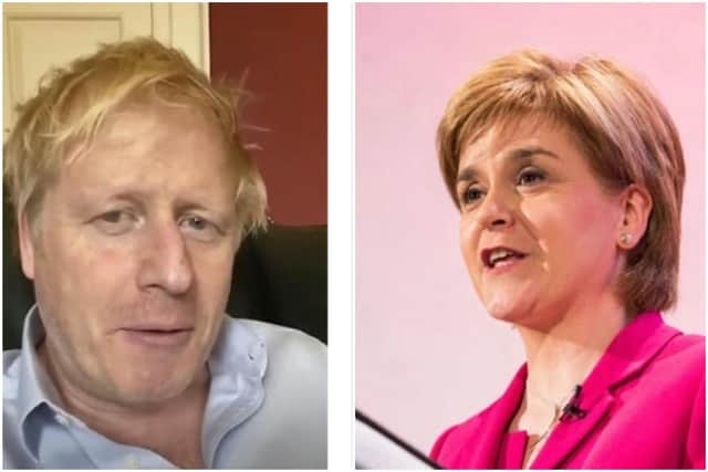 Nicola Sturgeon has wished the Prime Minister well as he battles coronavirus in intensive care, saying: "We are all willing you on Boris, get well soon."