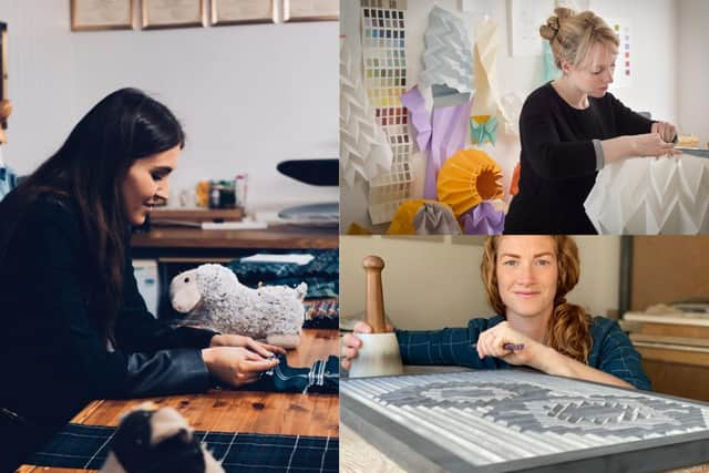 Emma Wilkinson (left), Kate Colin (top right) and Zoe Wilson (bottom right) picture: QEST