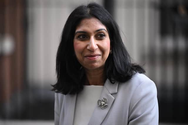 Attorney General Suella Braverman leaves 10 Downing Street following a Cabinet meeting. Picture: Leon Neal/Getty Images